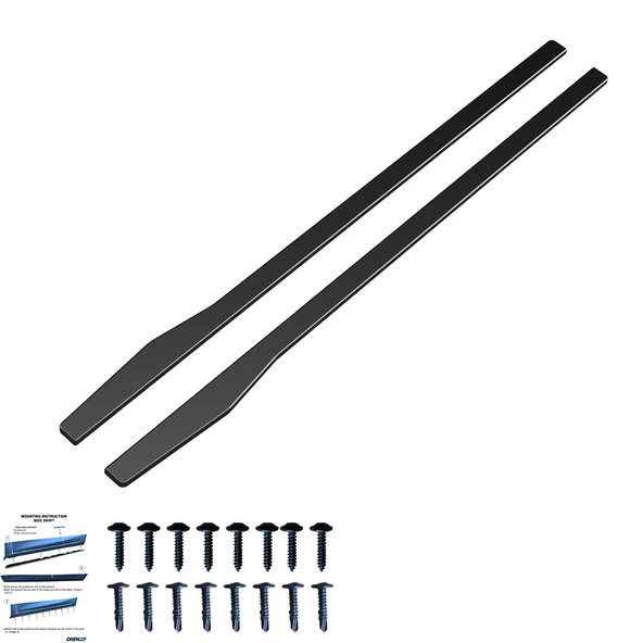 MERCEDES C CLASS W205 C205 A205 S205 2015-2018 Marşpiyel Altı Lip MERCEDES C CLASS W205 C205 A205 S205 Makyajlı 2018-2021 Marşpiyel Altı Lip 2 Parça ürün görseli 1