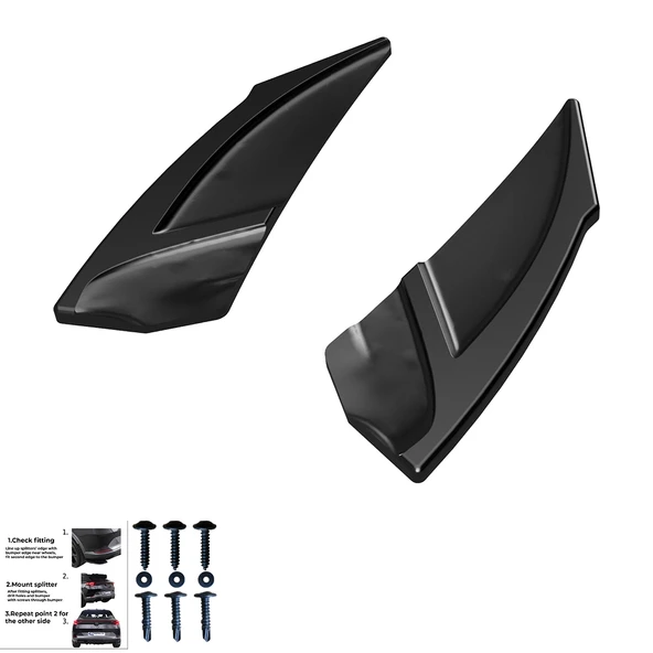VW Golf Mk7 R 2013-2016 Sağ Sol Flap 2 Parça ürün görseli 1