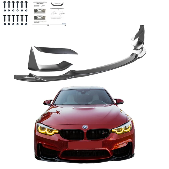 BMW M3 F80 2014-2018 Ön Lip BMW M4 F82 2014-2021 Ön Lip 5 Parça ürün görseli 1