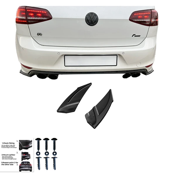 VW Golf Mk7 R 2013-2016 Sağ Sol Flap 2 Parça - Resim 4