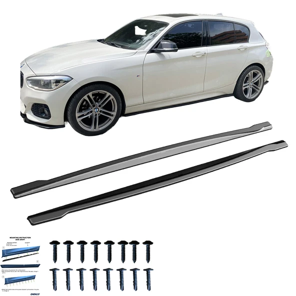 BMW 1 Series F20/F21 M-Power Makyajlı 2015-2019 Marşpiyel Altı Lip Version 2 / BMW 1 Series F20/F21 M-Power 2011-2015 Marşpiyel Altı Lip Version 2 (2 Pcs) ürün görseli 1