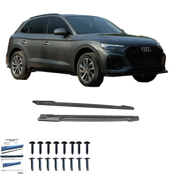 AUDI SQ5 / Q5 S-Line ( SUV / Sportback ) Mk2 Makyajlı 2020-2024 Marşpiyel Altı Lip (2 Pcs) ürün görseli 1