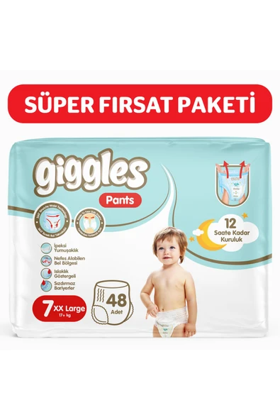 Pants Külotlu Bebek Bezi 7 Numara XXLarge 48 Adet ürün görseli 1