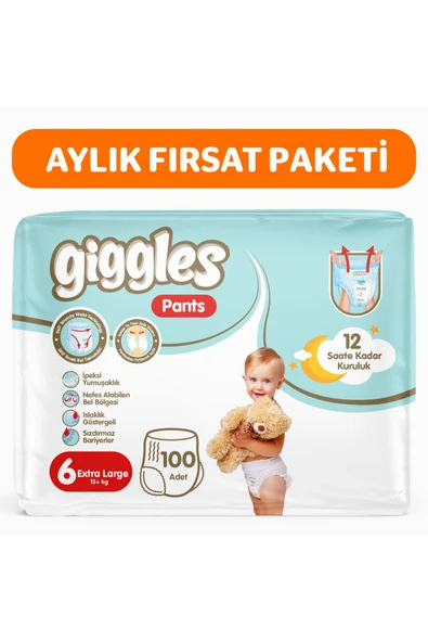 Pants Külotlu Bebek Bezi 6 Numara XLarge 100 Adet ürün görseli 1