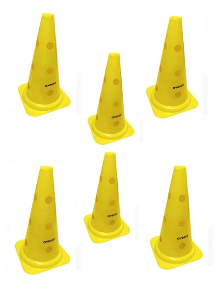 Avessa Hn-38-5 Delikli Antrenman Hunisi 38 Cm Sarı 6lı ürün görseli 1