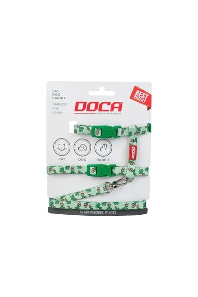 DOCA  Premium Cactus Kedi Köpek Ve Tavşan Göğüs Tasması ürün görseli 1