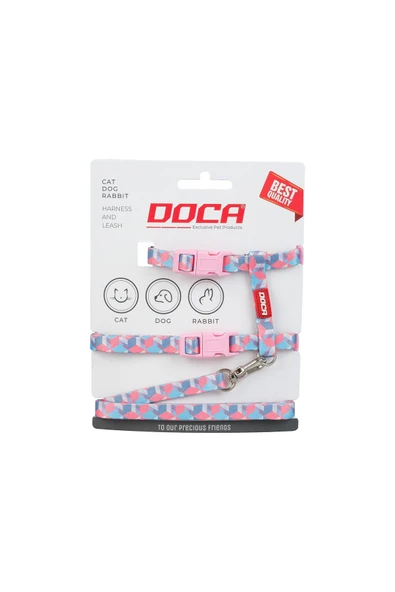 DOCA  Premium Cube Kedi Köpek Ve Tavşan Göğüs Tasması ürün görseli 1