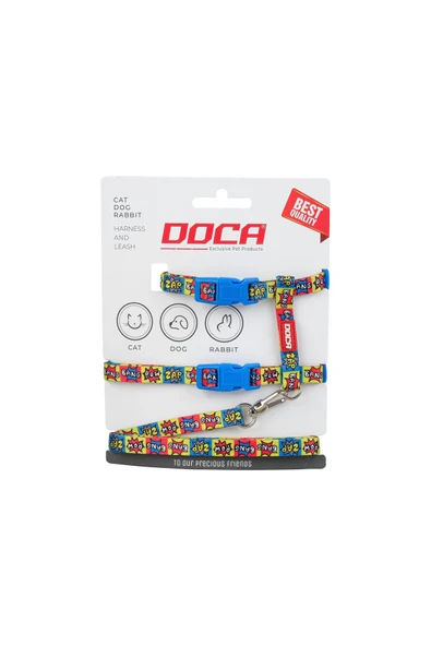 DOCA  Premium Action Kedi Köpek ve Tavşan Göğüs Tasması ürün görseli 1