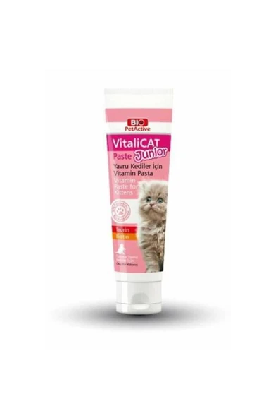 Bio PetActive  Bio Pet Active Vitalicat Junior Taurin Ve Biotin Yavru Kedi Macunu 100ml ürün görseli 1