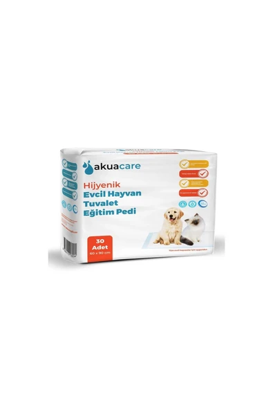 akuacare  Evcil Hayvan Tuvalet Çiş Eğitim Pedi 60 X 90 cm 30 Adet ürün görseli 1