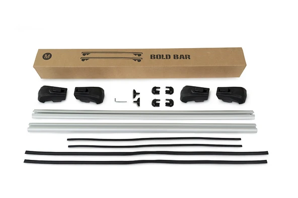 Mitsubishi Eclipse Cross Ara Atkı Gri- Bold Bar v2 (2 Parça) | (2017+) - Resim 3