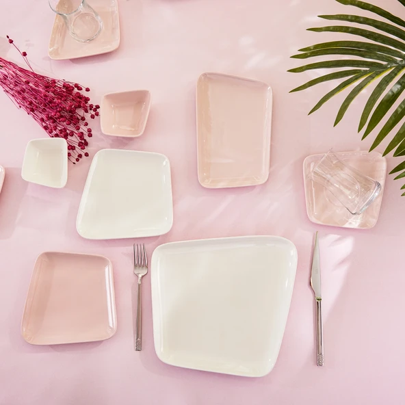 Karaca Naomi 26 Parça 6 Kişilik Kahvaltı Takımı Pink ürün görseli 1