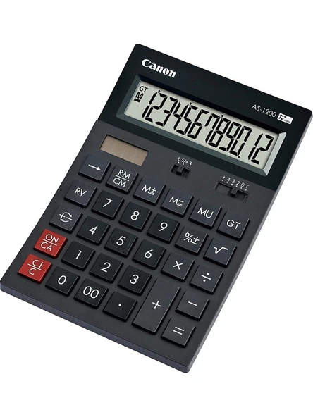 Canon AS-1200 12 Haneli Masaüstü Hesap Makinesi Büyük Ekranlı Ofis Tipi Hesap Makinesi ürün görseli 1