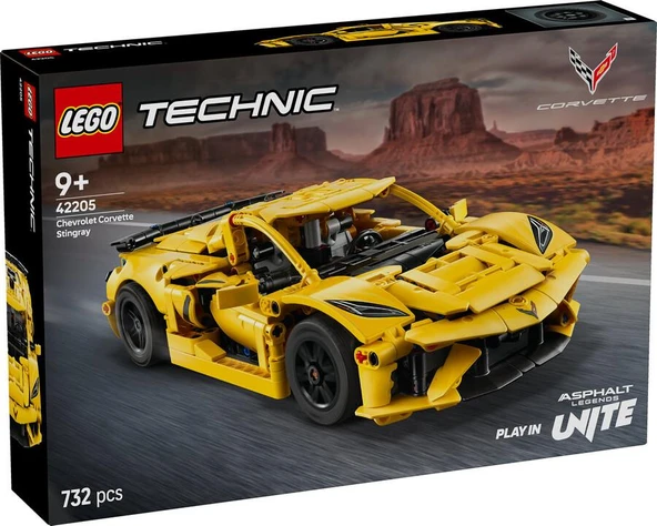 LEGO Technic 42205 Chevrolet Corvette Stingray ürün görseli 1