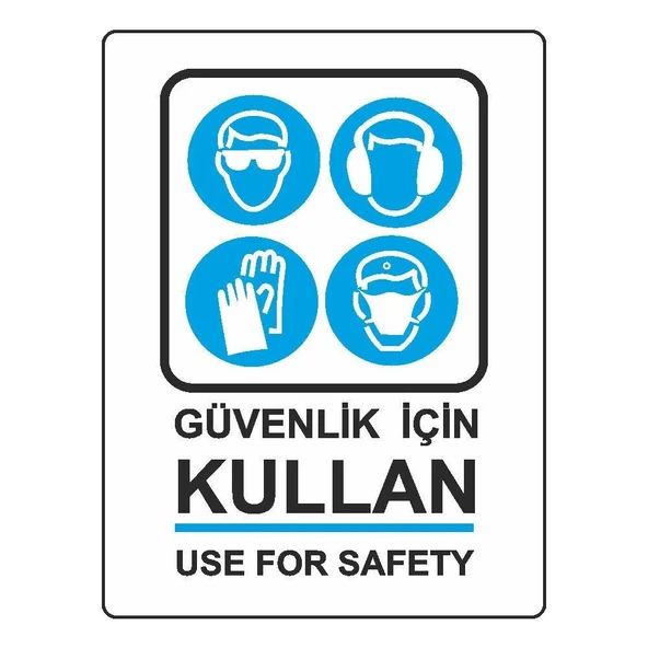 EKSTRAFIX GUVENLIK ICIN KULLAN LEVHA(YUL-402)25x35 ürün görseli 1