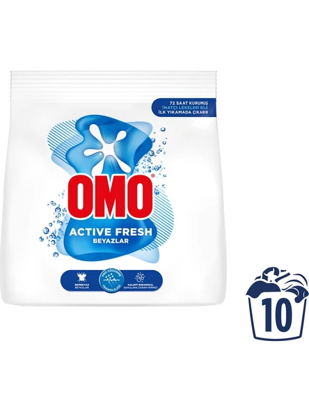Omo Active Fresh Beyazlar Toz Deterjanı 1.5 KG ürün görseli 1