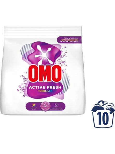 Omo Active Fresh Renkliler Toz Deterjanı 1.5 KG ürün görseli 1