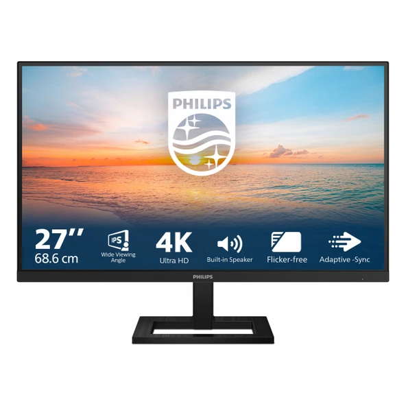 Philips 27E1N1800AE 27" 60Hz 4Ms HDMI+DP HDR UHD Adaptive-Sync IPS Vesa Monitör ürün görseli 1