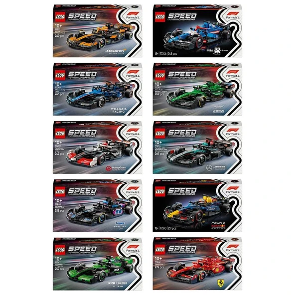 LEGO Speed Champions Formula1 10 sets (77242 - 77251) ürün görseli 1