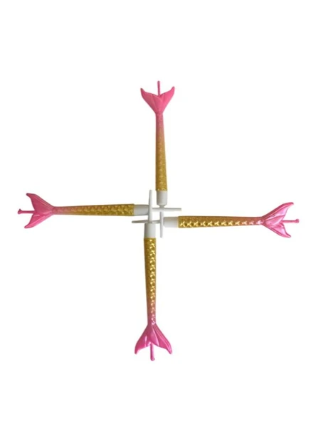 Deniz Kızı Renkli Pembe Altın Mum 11 cm ürün görseli 1