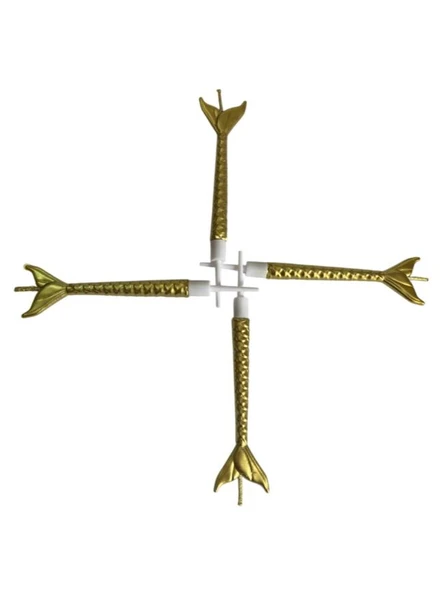 Deniz Kızı Renkli Altın Mum 11 cm ürün görseli 1
