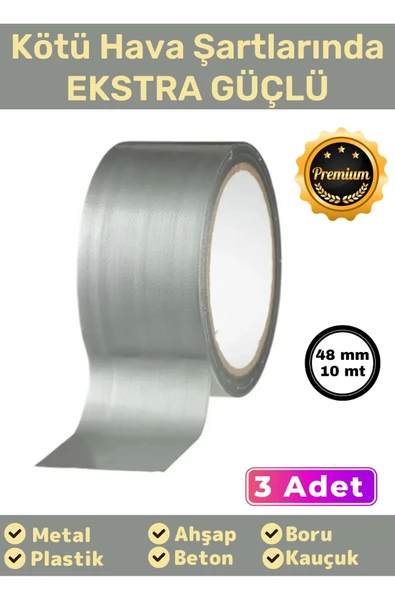 Özel Üretim Çok Amaçlı Su Geçirmez Sızdırmaz Güçlü Dayanıklı Izolasyon Gri Tamir Bandı 48 Mm 10 Mt 3 ürün görseli 1
