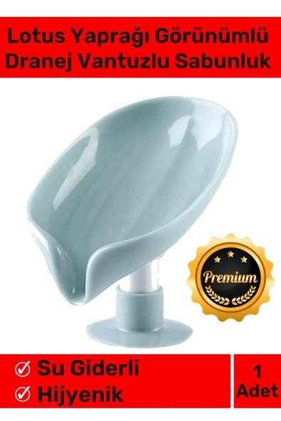 Şık Tasarım Tezgah Üstü Mutfak Banyo Bulaşık Lavabo Vantuzlu Su Tutmaz Giderli Katı Sabunluk ürün görseli 1