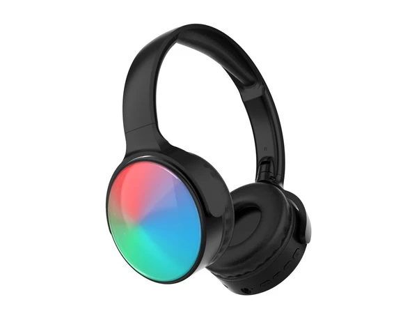 Volkano Auro siyah  Işıklı Bluetooth Kulaklık ürün görseli 1