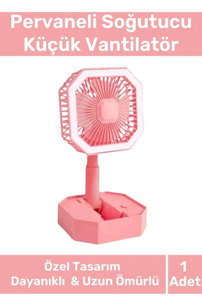 Deluxe Katlanabilir 2 Modlu Usb Şarjlı Sessiz Mini Fan Yelpazeli Pervaneli Soğutucu Vantilatör ürün görseli 1