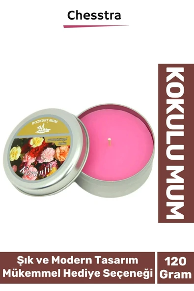 Premium Aromaterapi Arınma Huzur Meditasyon Yoga Esans Dekoratif Mum Oda Kokusu 120g Teneke Kutu ürün görseli 1