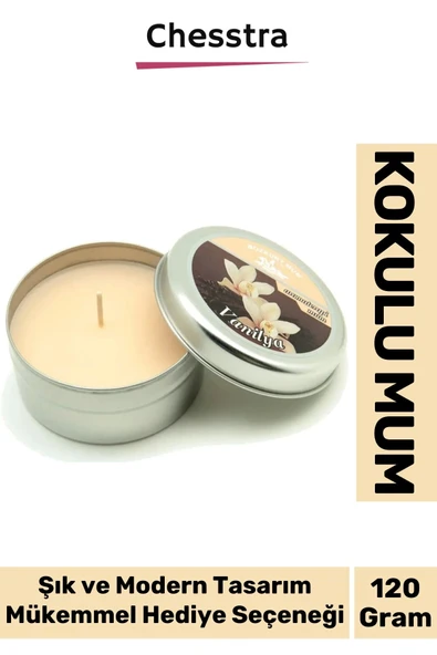 Premium Aromaterapi Arınma Huzur Meditasyon Yoga Esans Dekoratif Mum Oda Kokusu 120g Teneke Kutu ürün görseli 1