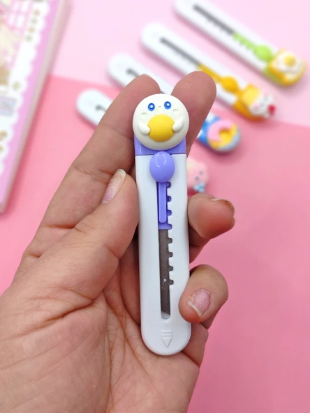 Mini Şekilli Maket Bıçağı - Sevimli Kurabiye - Resim 2