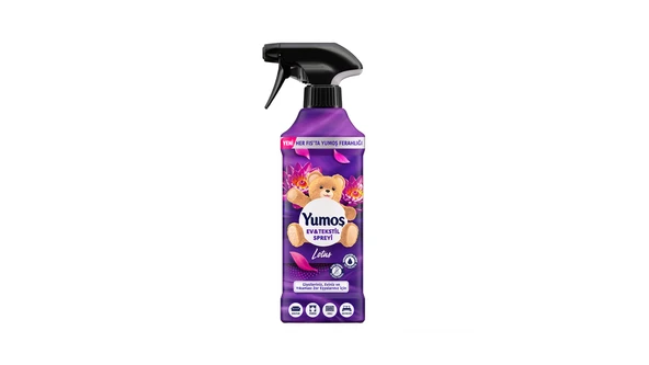 Yumoş Ev ve Tekstil Spreyi Lotus Yıkanması Zor Eşyalar İçin 450 ml ürün görseli 1