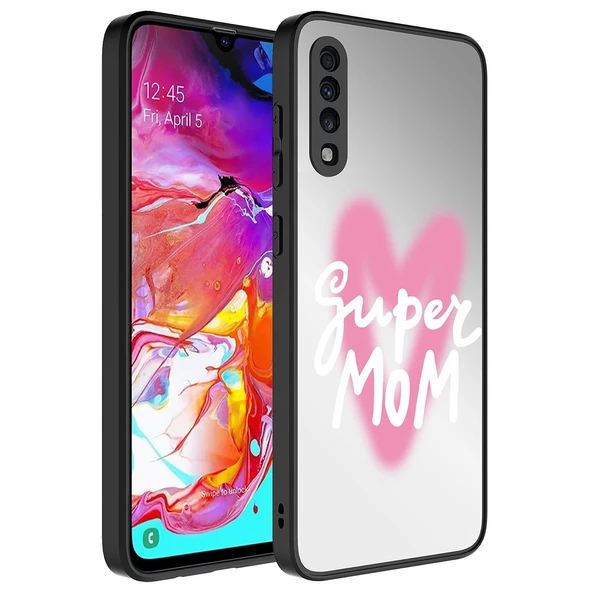 Samsung Samsung A70 Kılıf Aynalı Desenli Kamera Korumalı Parlak Mirror Kapak ürün görseli 1