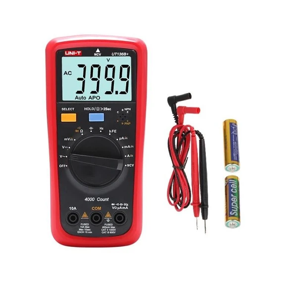 Unı-t Ut 136B+ Dijital Multimetre 1000v Ac/Dc 10a Ac/Dc ürün görseli 1