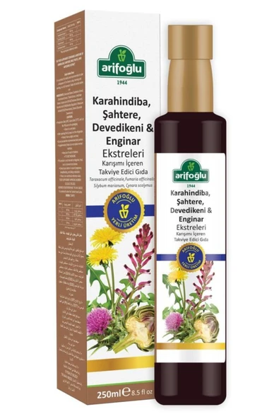 Karahindiba Şahtere Devedikeni Enginar Ekstresi - Ekstrakt 250ml ürün görseli 1
