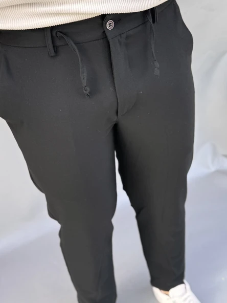 Bel İpli Slim Fit Jogger - Resim 6