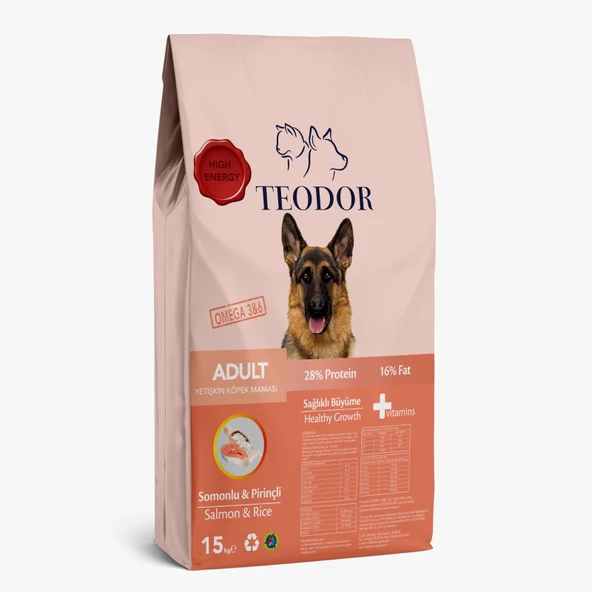 Adult Yüksek Enerjili Somonlu-Pirinçli Yetişkin Köpek Maması ürün görseli 1