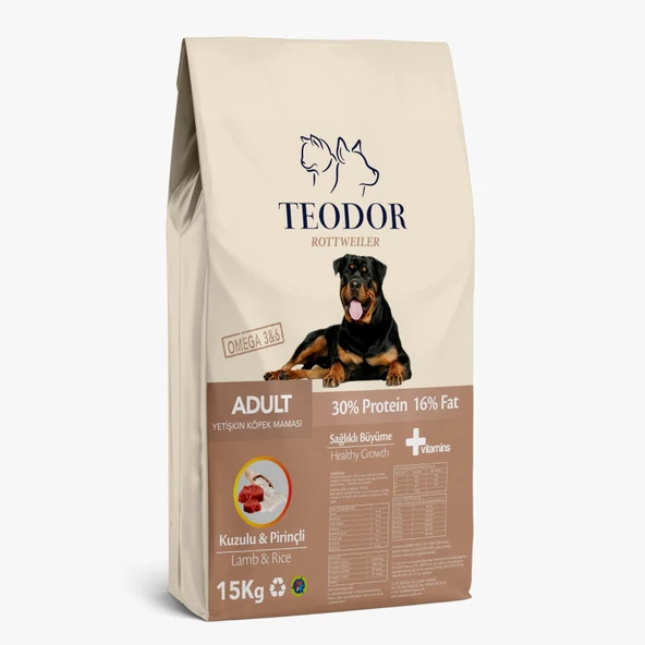 ROTTWEILER Adult Kuzu-Pirinçli Yetişkin Köpek Maması ürün görseli 1