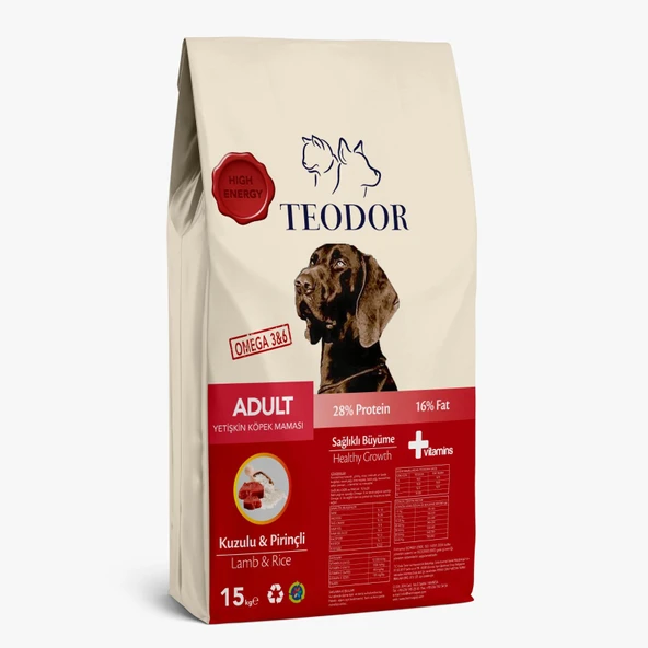 Adult Yüksek Enerjili Kuzulu-Pirinçli Köpek Maması ürün görseli 1