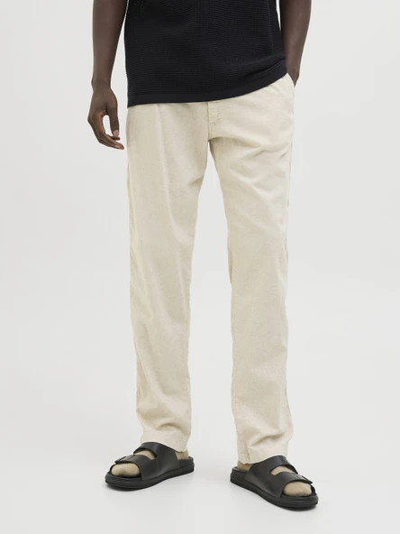 JACK JONES Keten Rahat Kesim Erkek Pantolon 12274977 ürün görseli 1