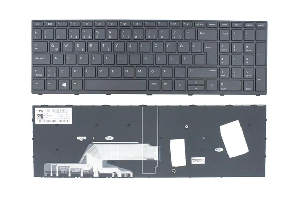HP ProBook 650 G4 Notebook Klavyesi, Laptop Tuş Takımı (Siyah TR) ürün görseli 1