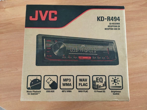 Jvc-Kd- R 494 - Autoradio Cd MP3 AUX USB camping-car Ototeyp ürün görseli 1