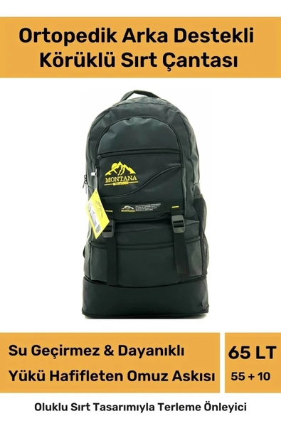 Ortopedik Su Geçirmez Konfor Modeli Fermuarlı Büyük Boy Çok Gözlü Bölmeli Kamp Outdoor Sırt Çantası ürün görseli 1