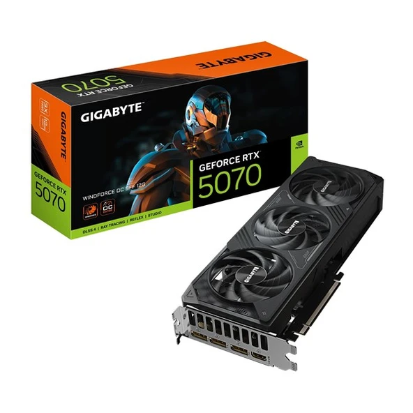GIGABYTE RTX5070 12GB SFF GV-N5070WF3 OC-12GD GDDR7 192bit HDMI DP PCIe 5.0 ürün görseli 1