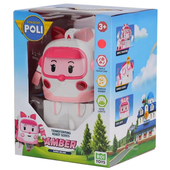 POLI MRT-687 ROBOCAR POLİ BÜYÜK TRANSFORMİNG ROBOT AMBER SESLİ VE IŞIKLI ürün görseli 1