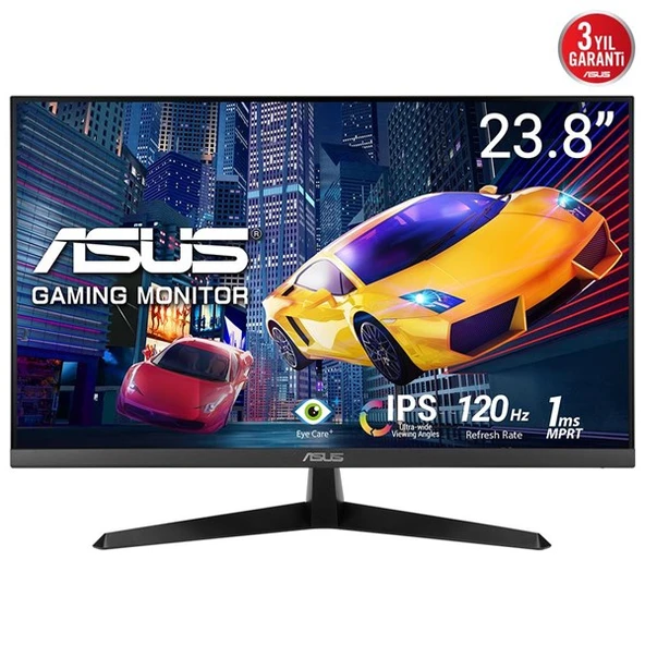 ASUS 23.8" IPS VY249HGR 1MS 120HZ HDMI GAMING MONİTÖR 1920X1080 ürün görseli 1