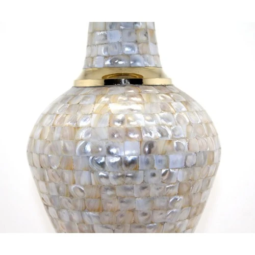 Periboia Pirinç Sedefli Vazo 35 Cm - Resim 2