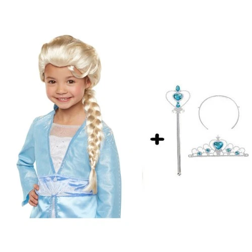 Periboia Karlar Ülkesi Frozen Elsa Kostüm Seti Çocuk Boy ürün görseli 1