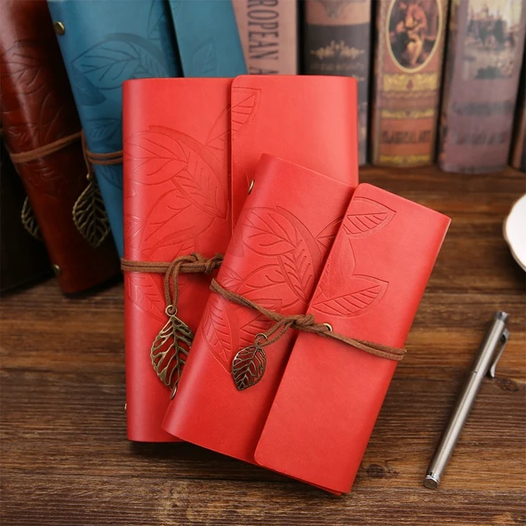 Mürekkepli Divit Kalem Ve Deri Defter - Resim 2
